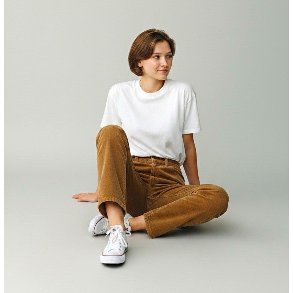 Levis Womens Brown Corduroy Straight Leg Flat Front Pants Size 10 Inseam 30